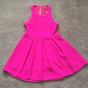 EUC Hot Pink Open Back Dress